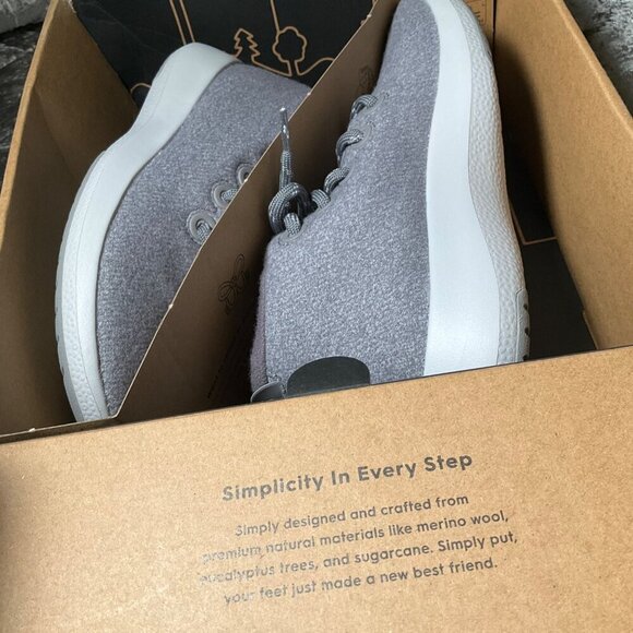 Allbirds Women's Wool Runner-Up Mizzle Shoes Medium Grey Size 8 unisex M 6.5 - Picture 8 of 10